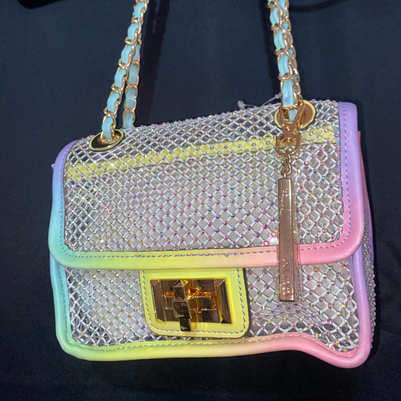 Women’s Aldo Crossbody Transparent Colorful Bag - Picture 1 of 6